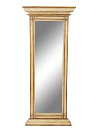 A Pair of Neoclassical Style Parcel-Gilt and Painted Pier Mirrors — 19TH/20TH CENTURY