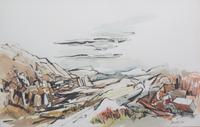 Richard Knowles, (American, 20th century), Two landscapes