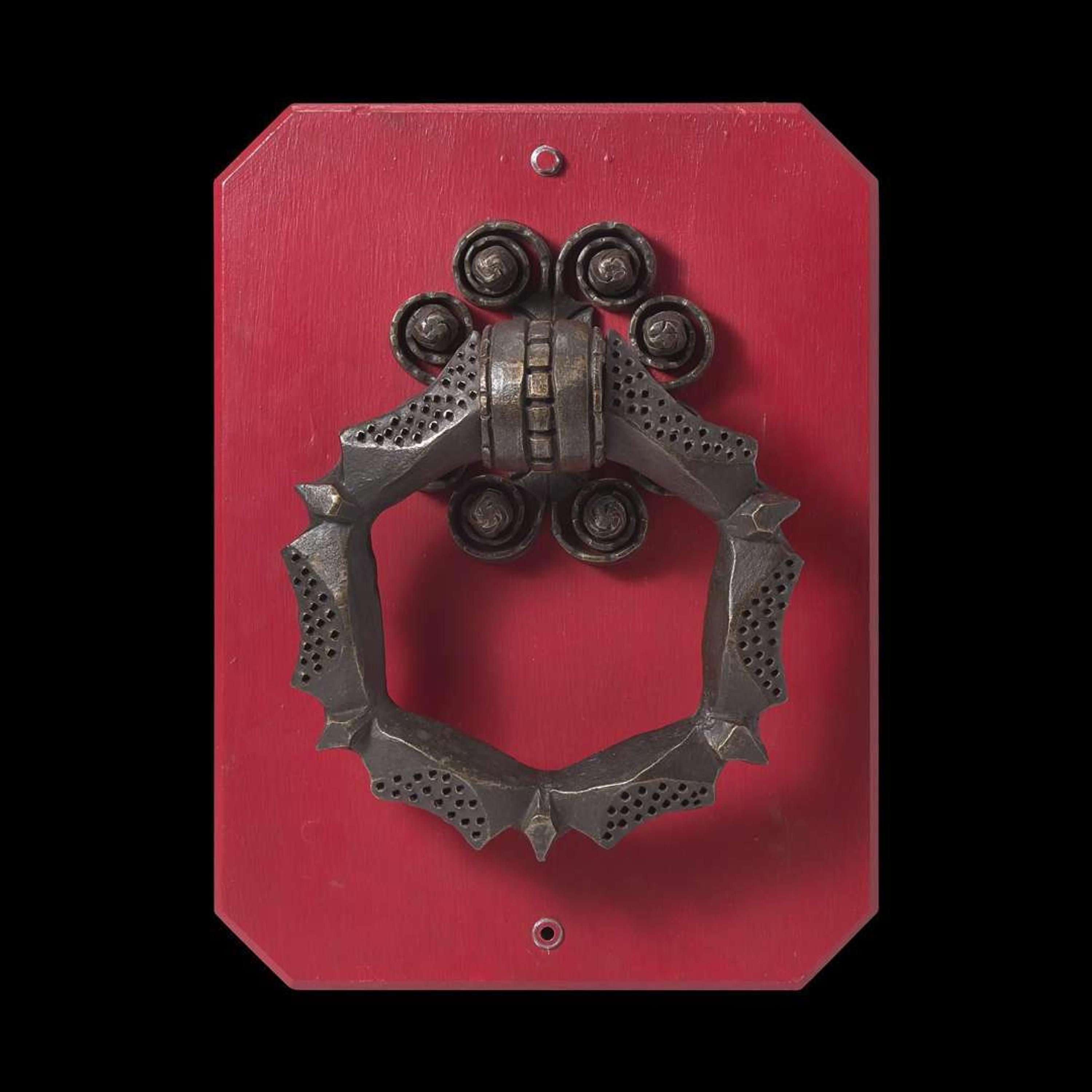 Samuel Yellin (American, b. Ukraine, 1884-1940) "Sketch in Iron", a Door Handle Study for a Gate at the University of Pittsburgh, Pennsylvania, circa 1936