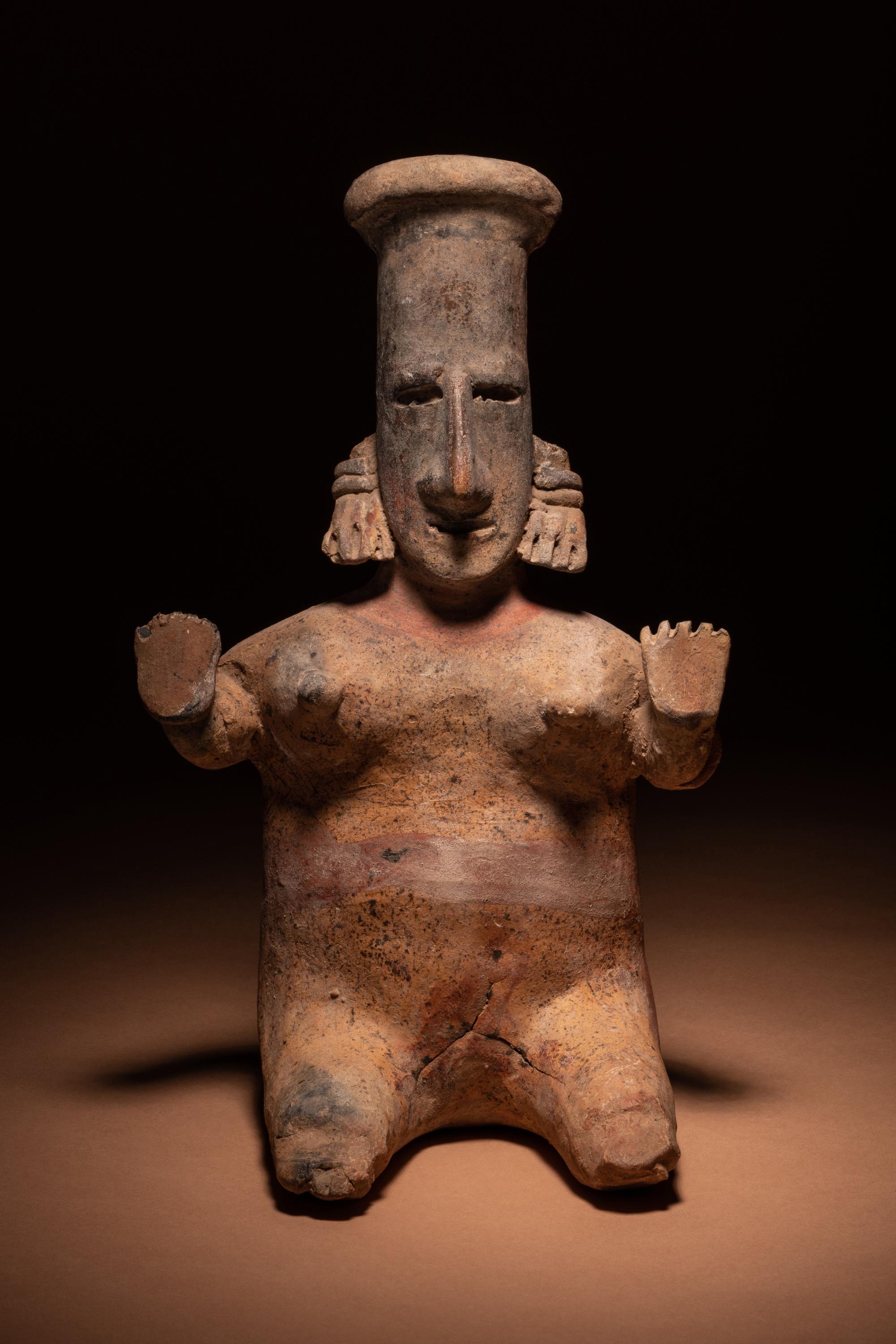 A Jalisco Terracotta Standing Female Figure
