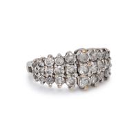 DIAMOND AND WHITE GOLD RING