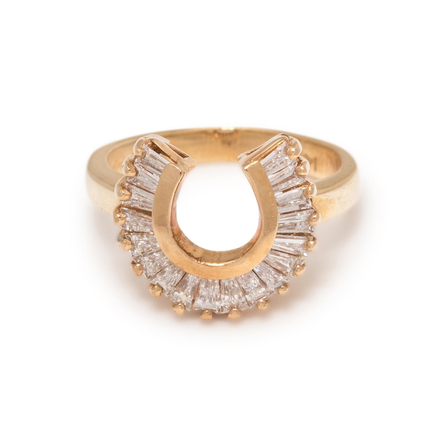 DIAMOND HORSESHOE RING