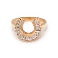 DIAMOND HORSESHOE RING