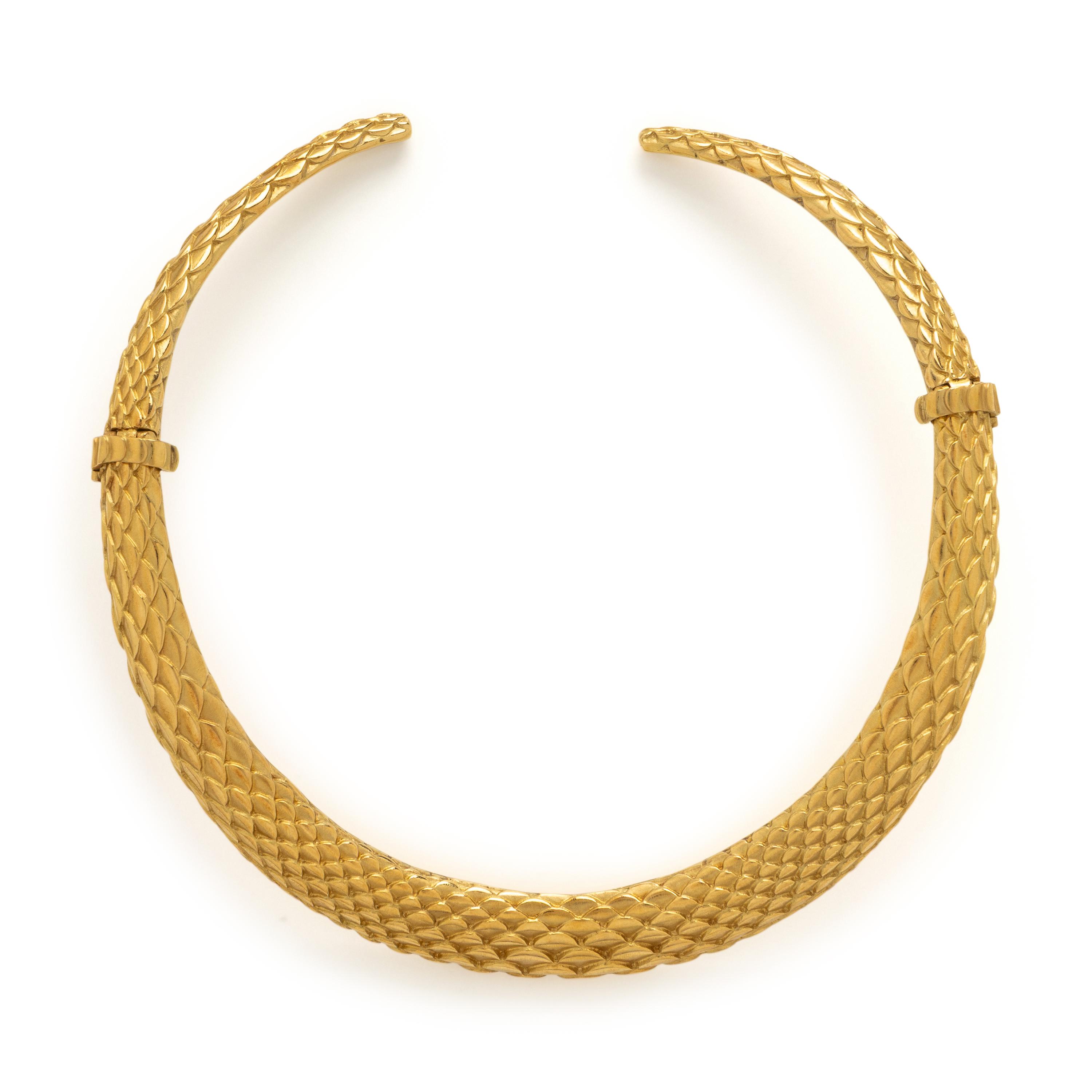 Judith Lieber, Yellow Gold Collar Necklace
