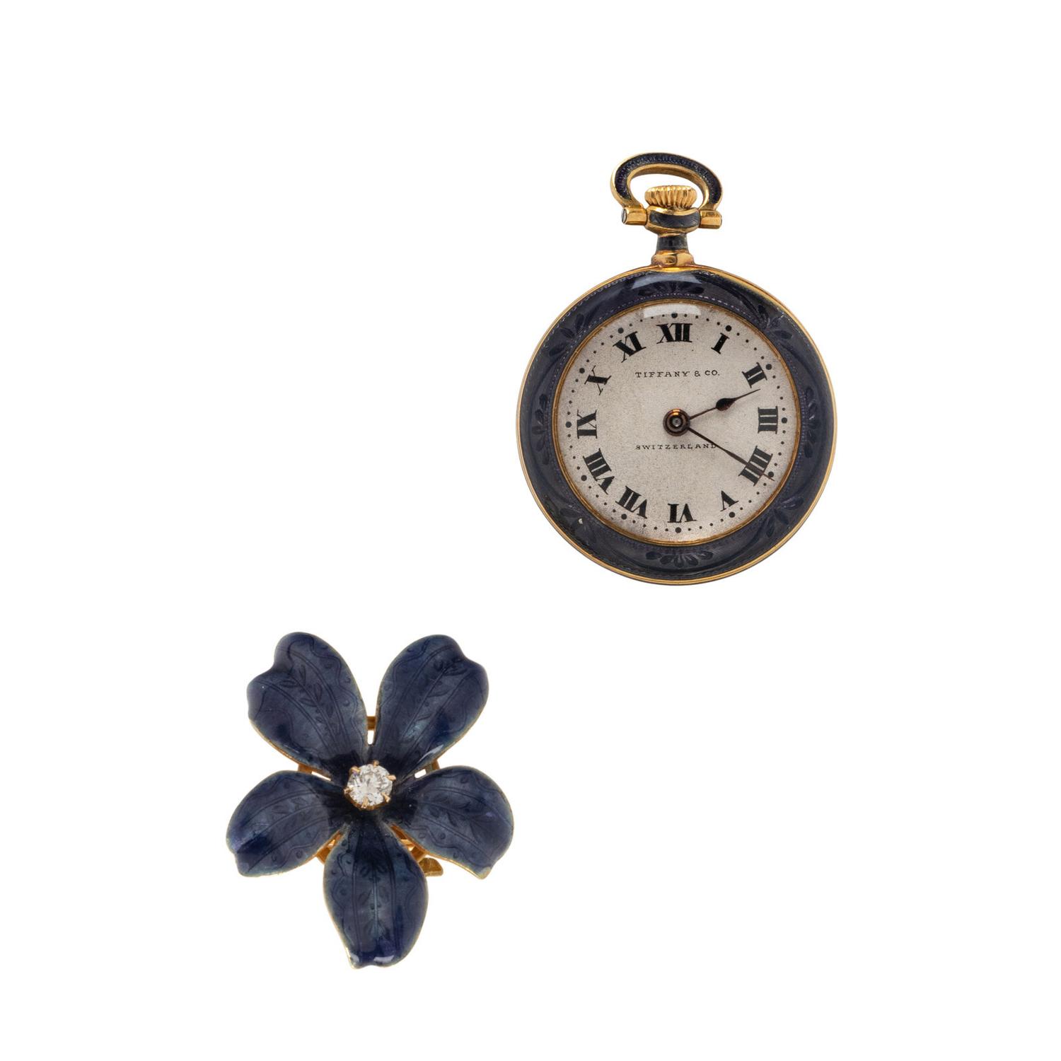 TIFFANY & CO., HAAS SUISSE, LAPEL PIN POCKET WATCH