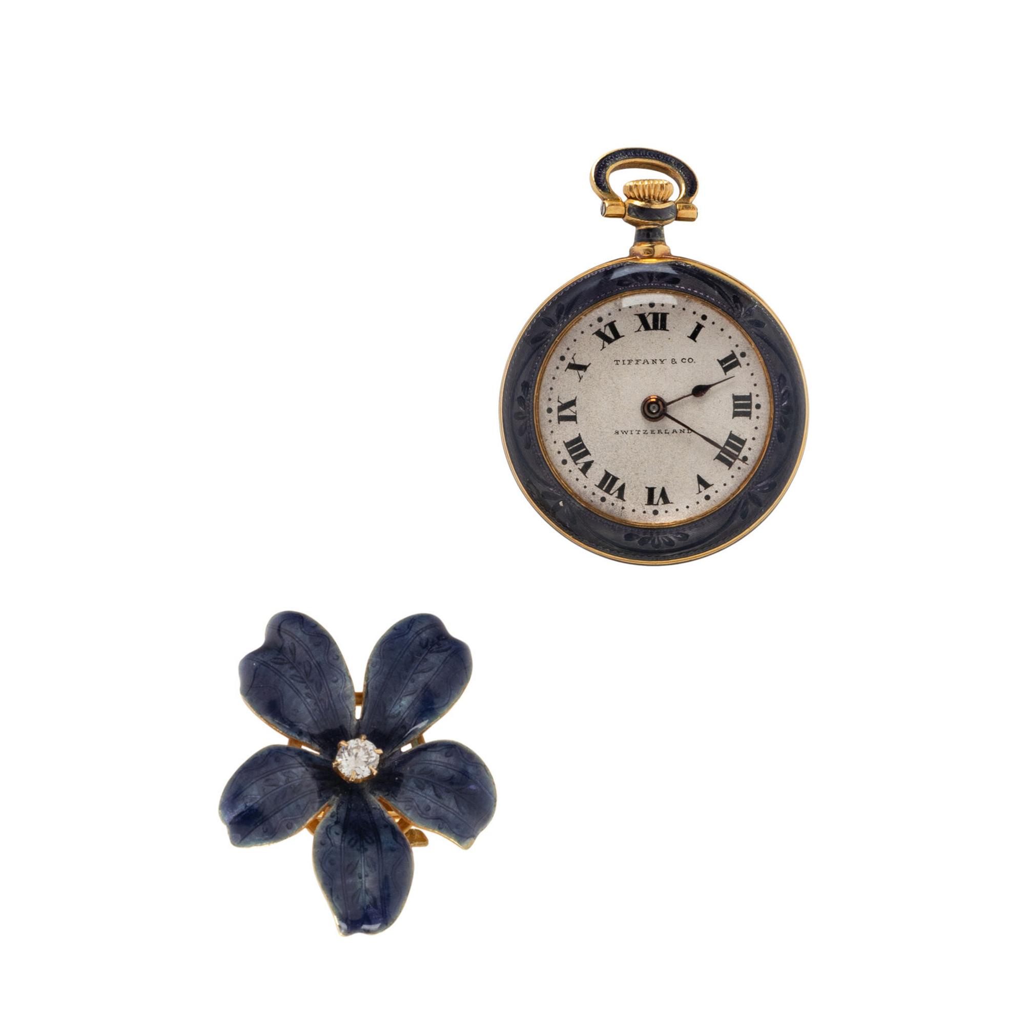 TIFFANY & CO., HAAS SUISSE, LAPEL PIN POCKET WATCH