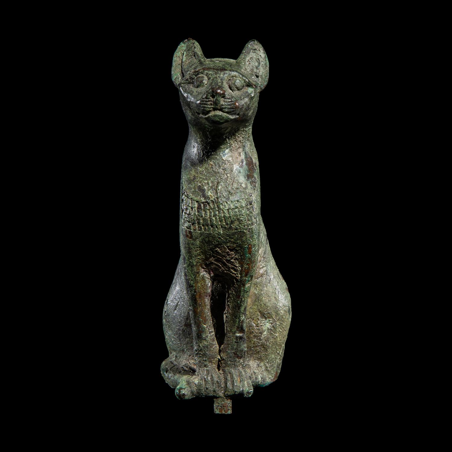 An Egyptian Bronze Cat