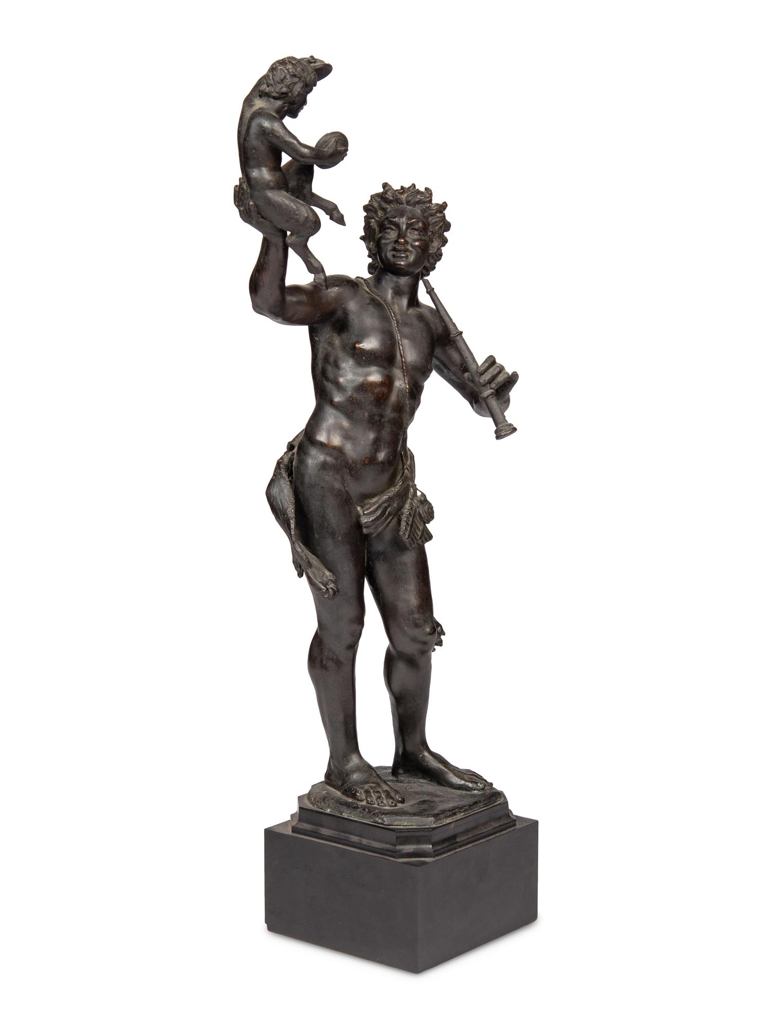 A Grand Tour Bronze Figural Group