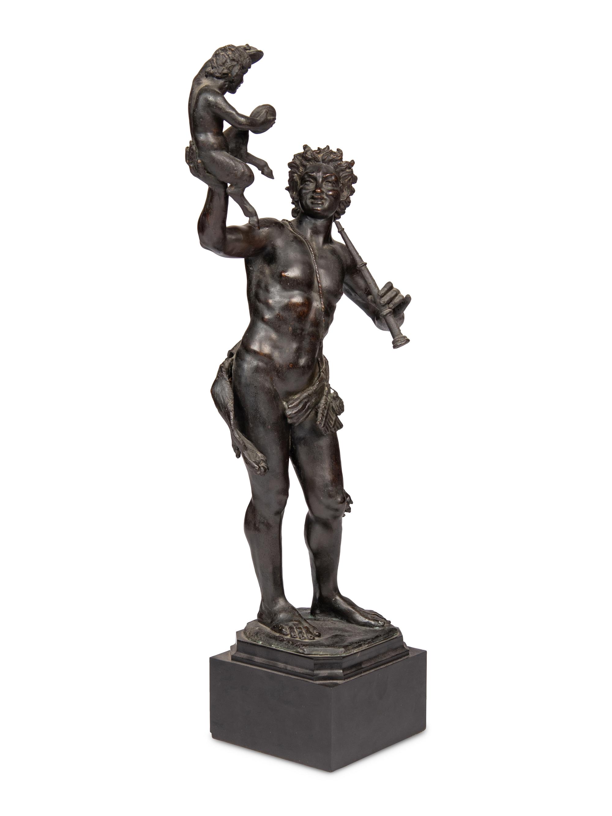 A Grand Tour Bronze Figural Group