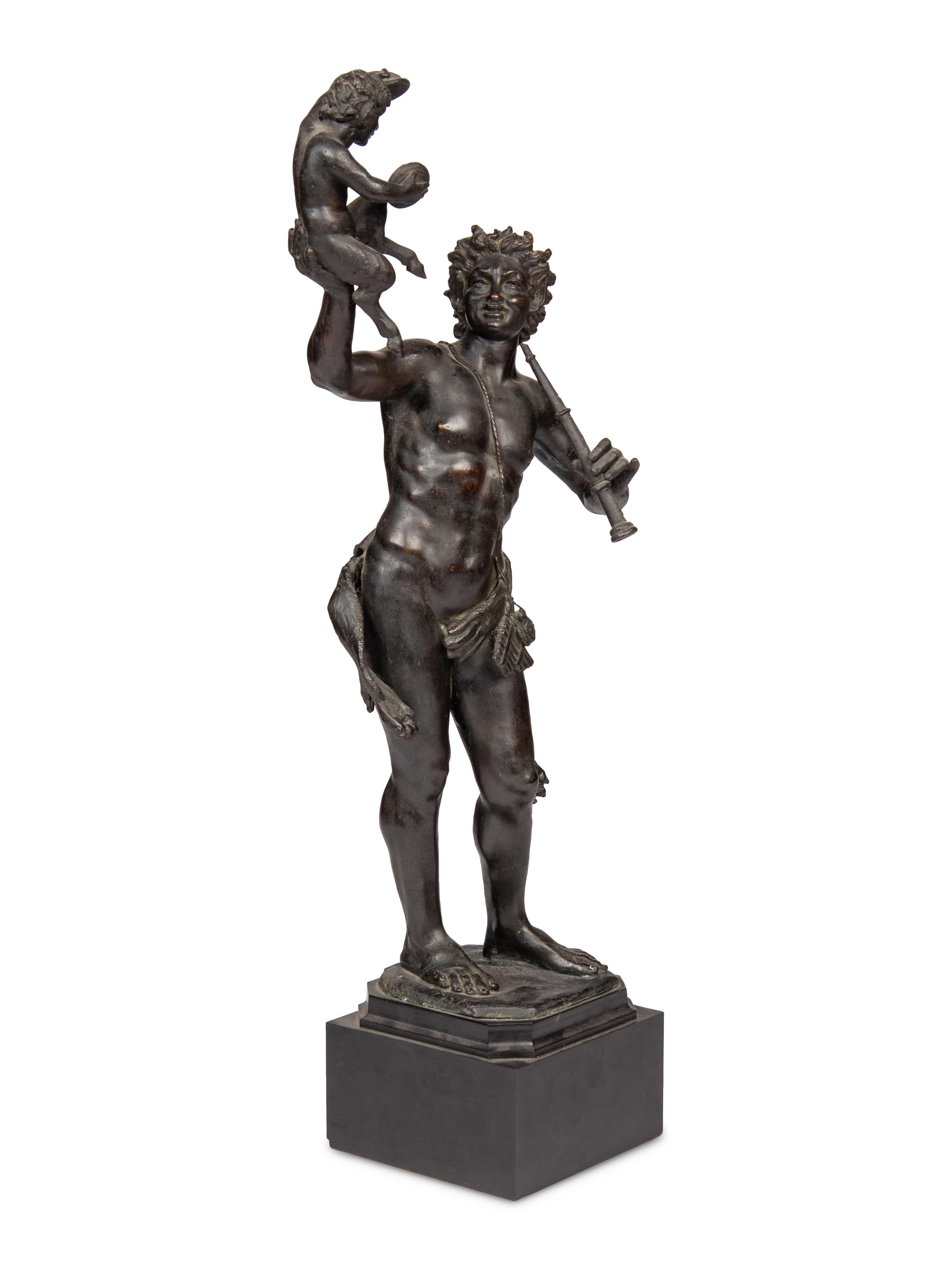 A Grand Tour Bronze Figural Group