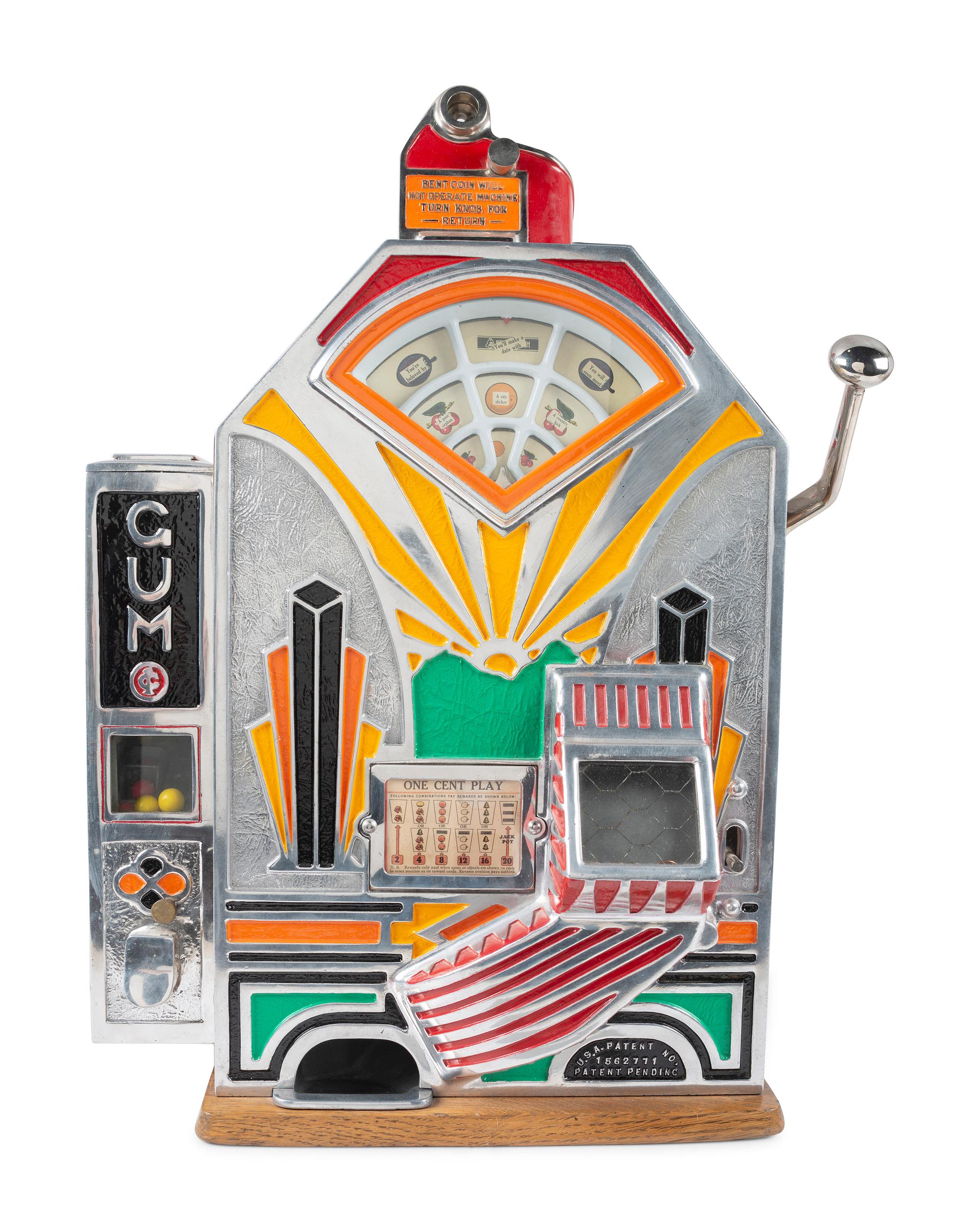A Jennings One Cent Little Duke Gum Dispensing Slot Machine