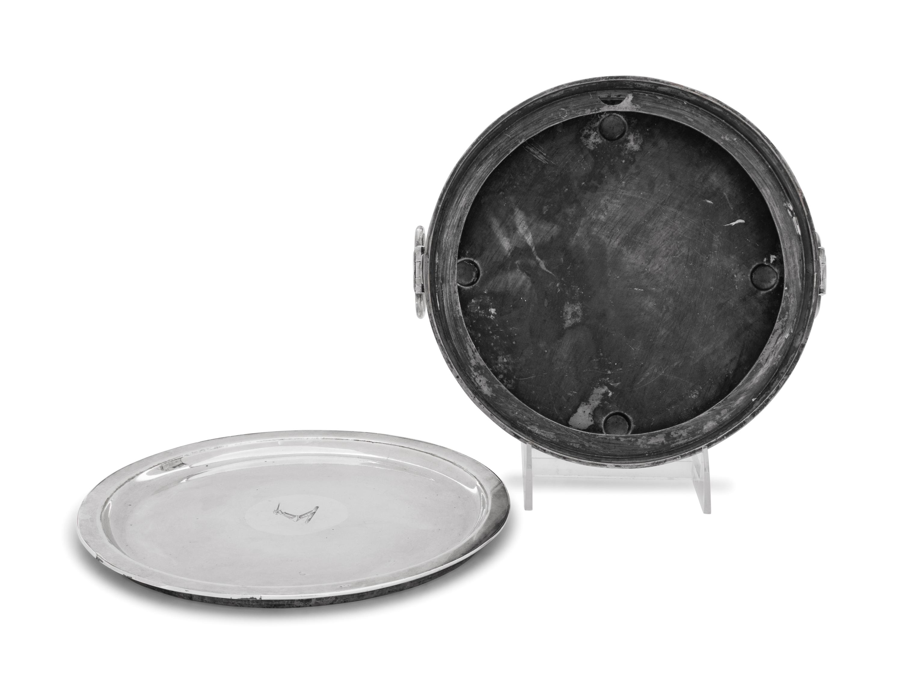 A Pair of Sheffield-Plate Warming Stands