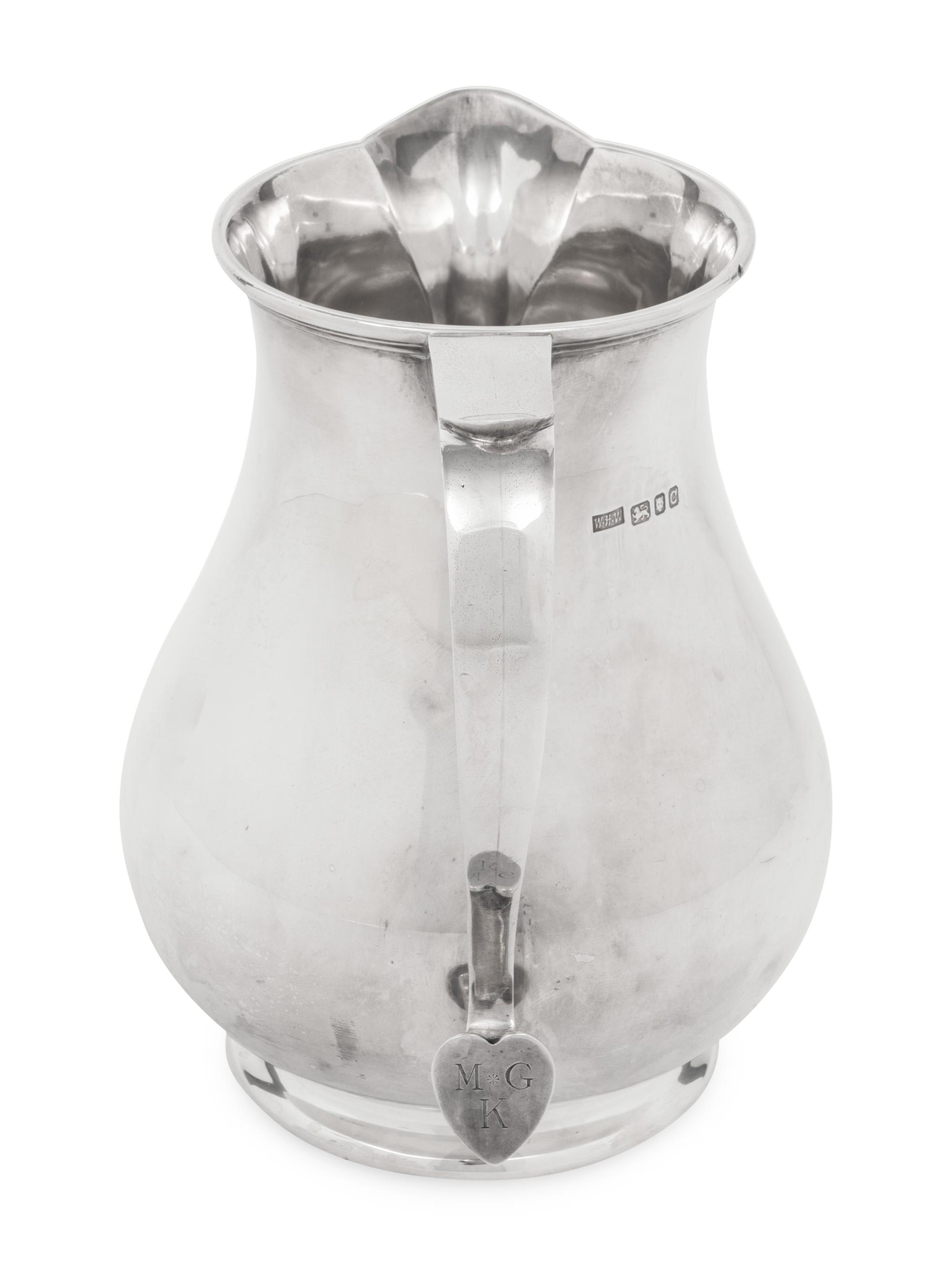Am English Silver Water Pitcher