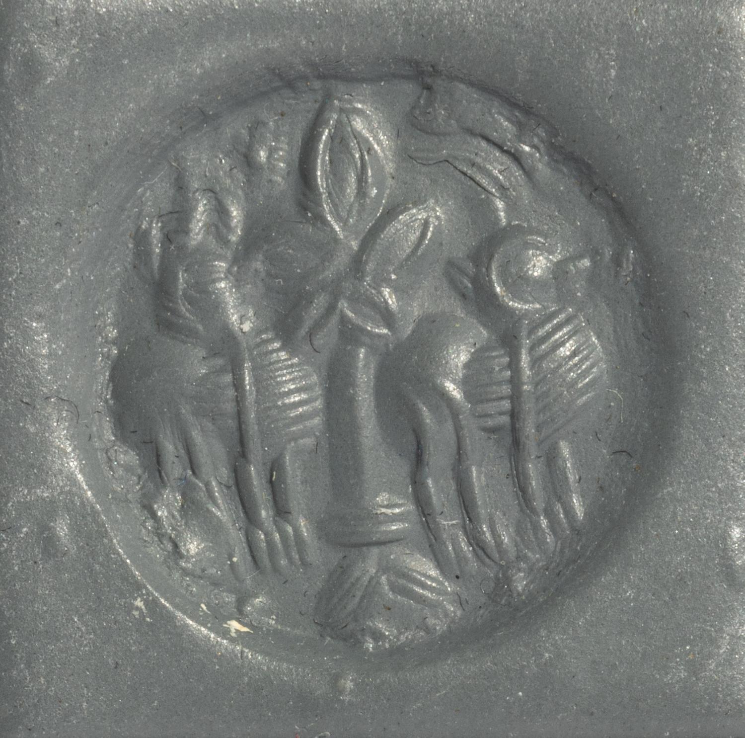 A Sasanian Green Jasper Stamp Seal
