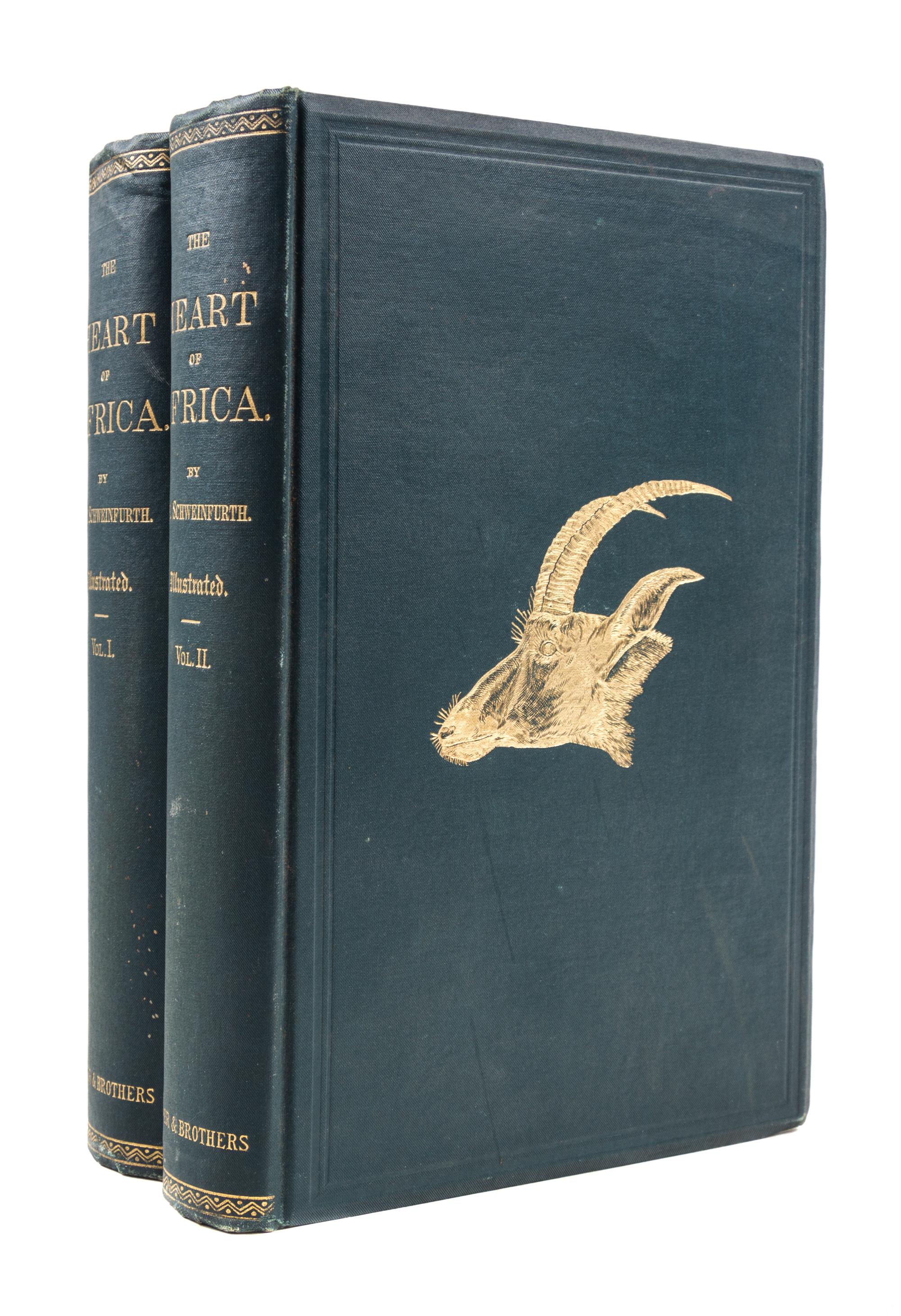 SCHWEINFRUTH, GEORG. The Heart of Africa. New York, 1874. 2 vols.
