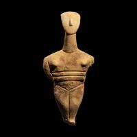 A Cycladic Marble Female Figure