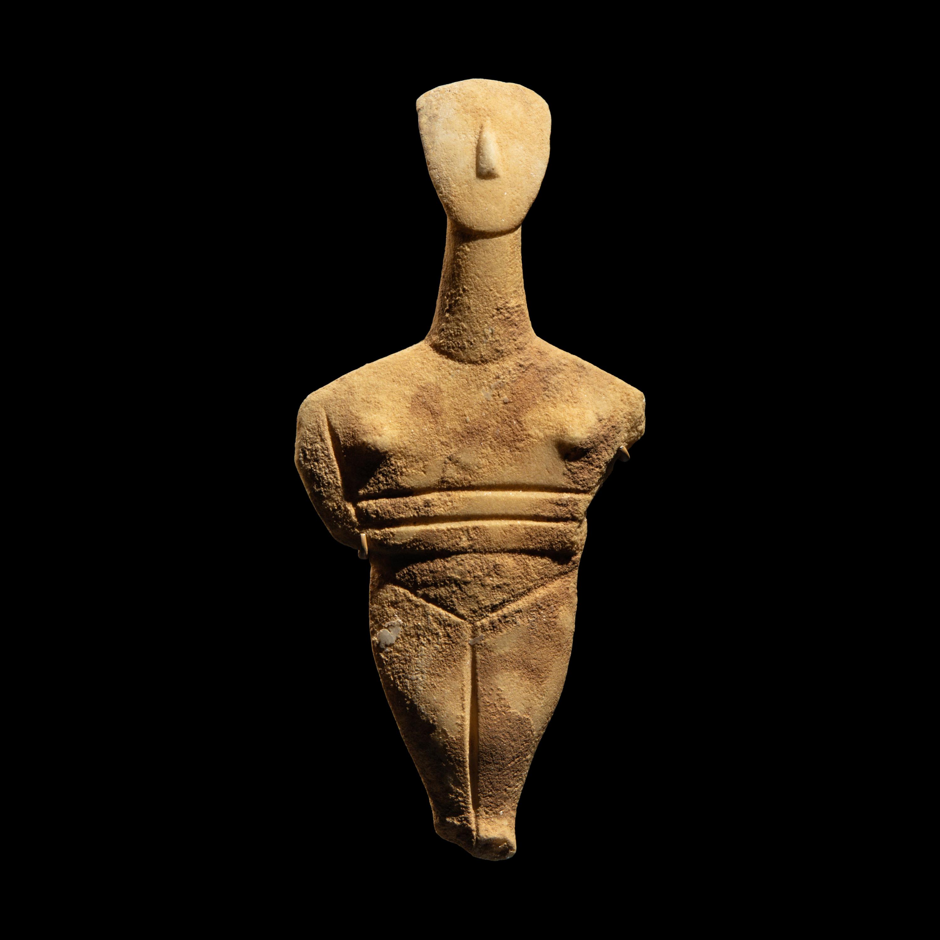 A Cycladic Marble Female Figure