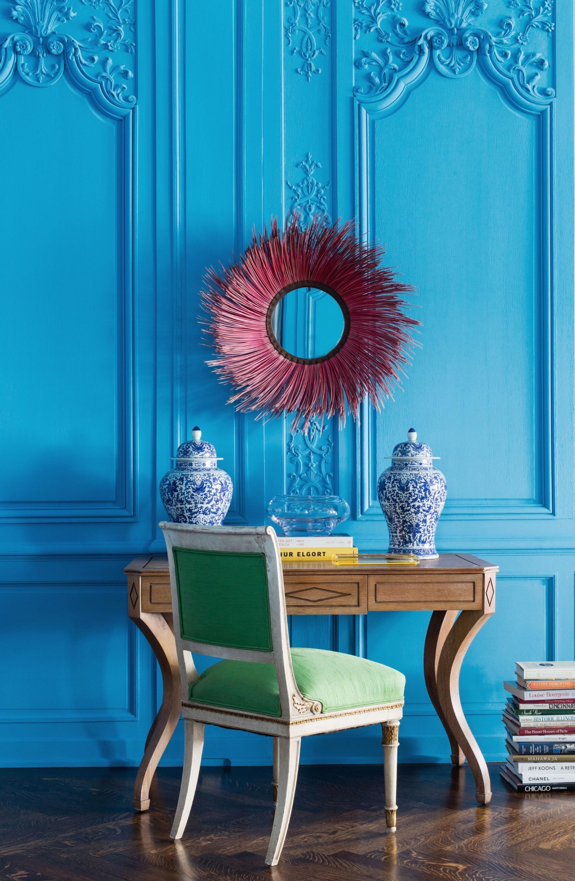 A Contemporary Metal and Marble-Top Low Table