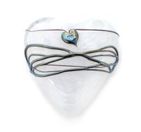 David Salazar, (American), a Hopelessly in Love heart-shaped paperweight