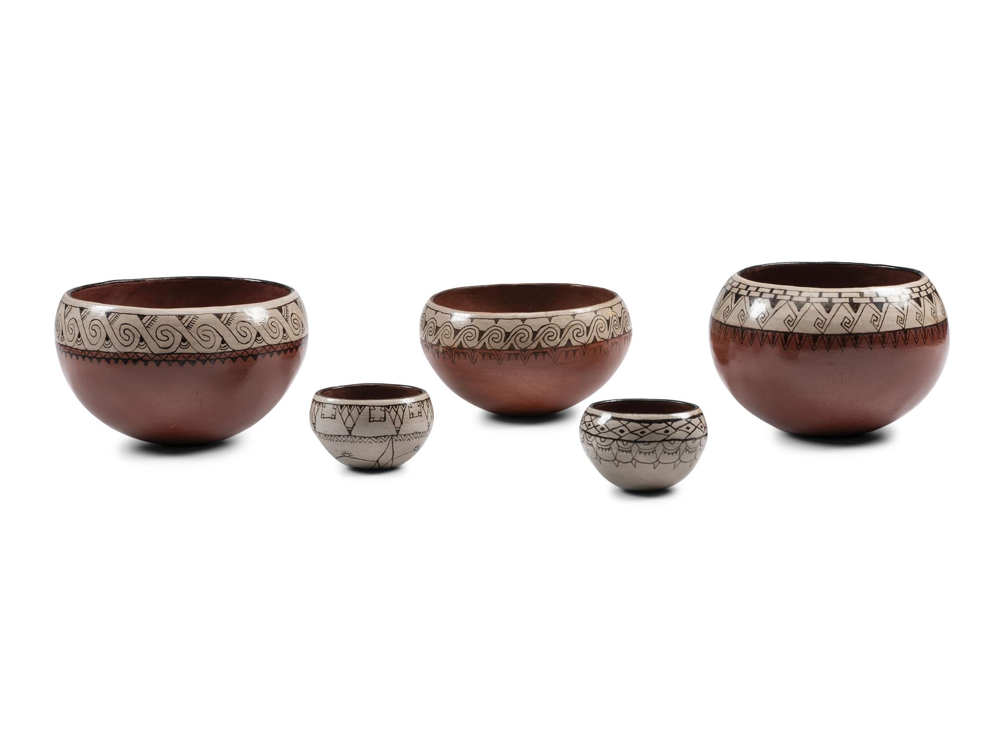 Maricopa Redware Pottery Bowls
