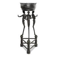 An Italian Patinated Bronze Brazier