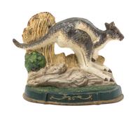 A Victorian Cast Iron Doorstop Height 9 inches.