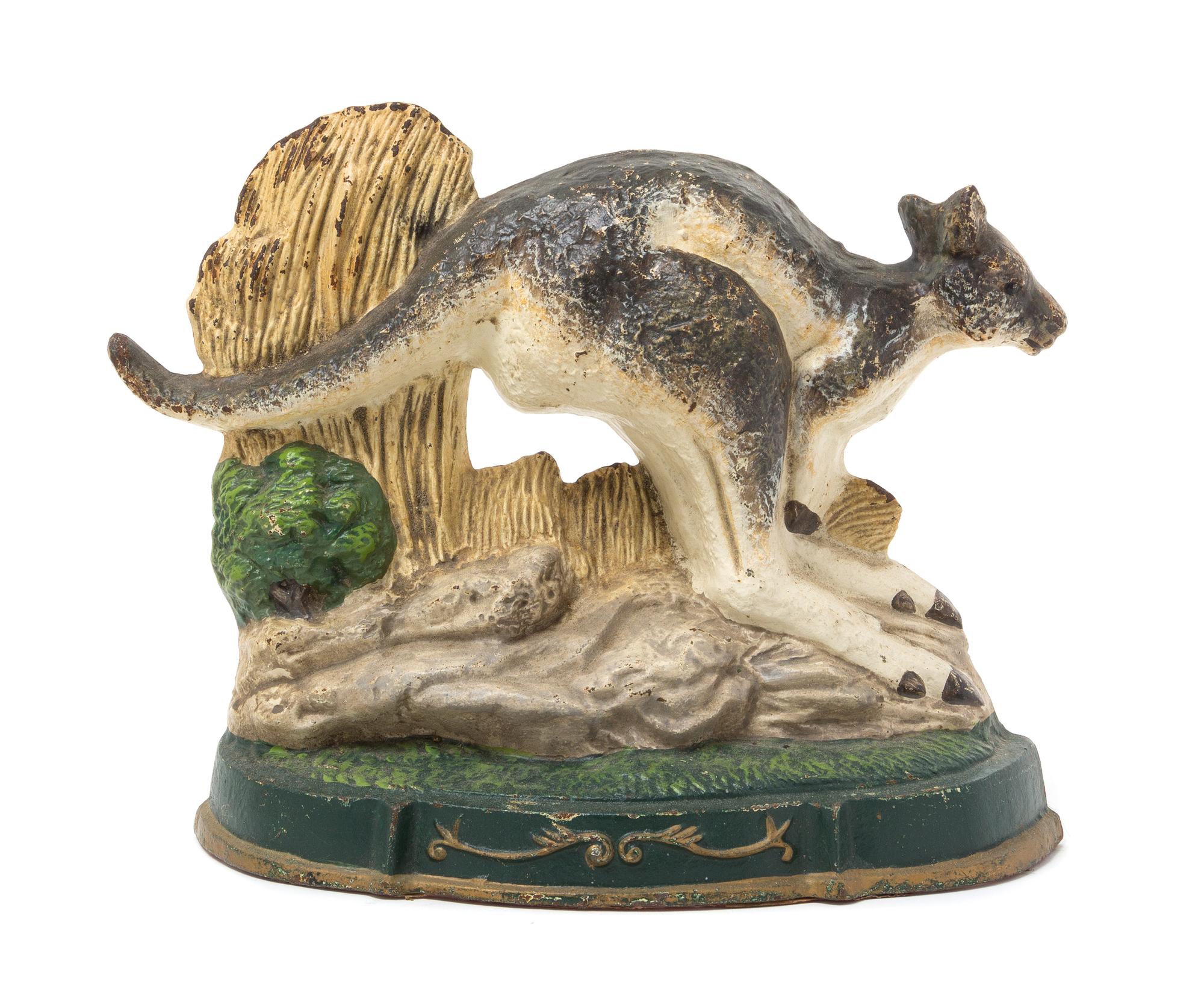 A Victorian Cast Iron Doorstop Height 9 inches.