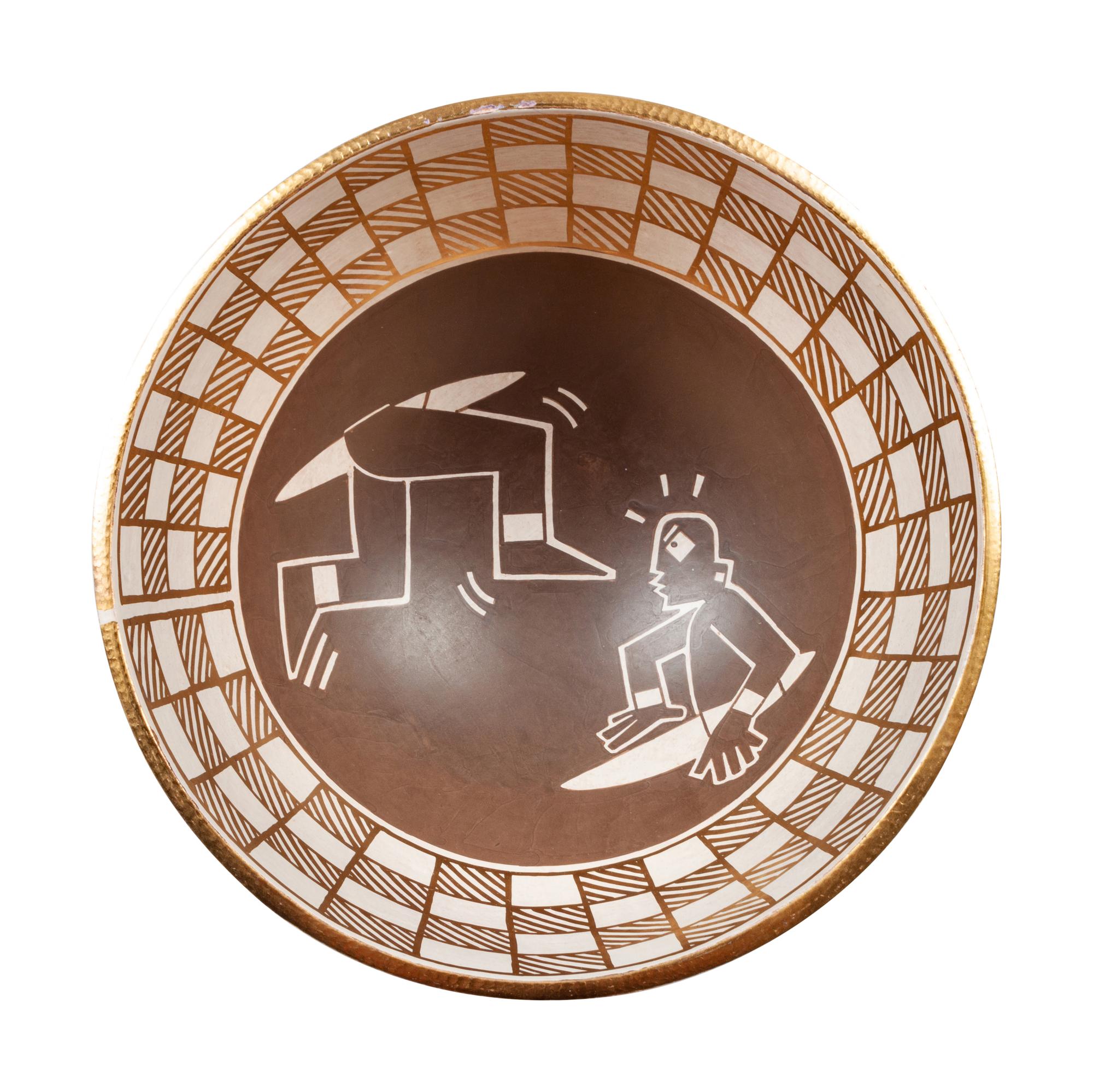 Polychrome Pottery Bowl, "Paradox"