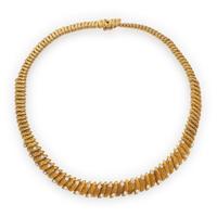 YELLOW GOLD AND DIAMOND COLLAR NECKLACE