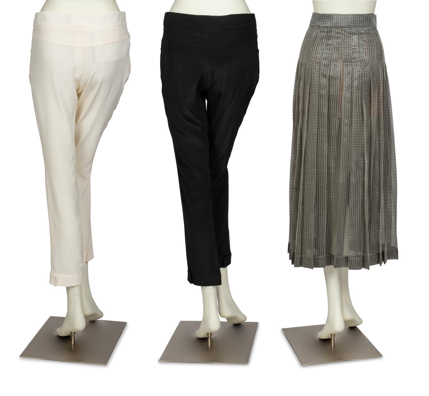 Four Chanel Items: Two Pants, One Skirt, One Belt, 2013-17