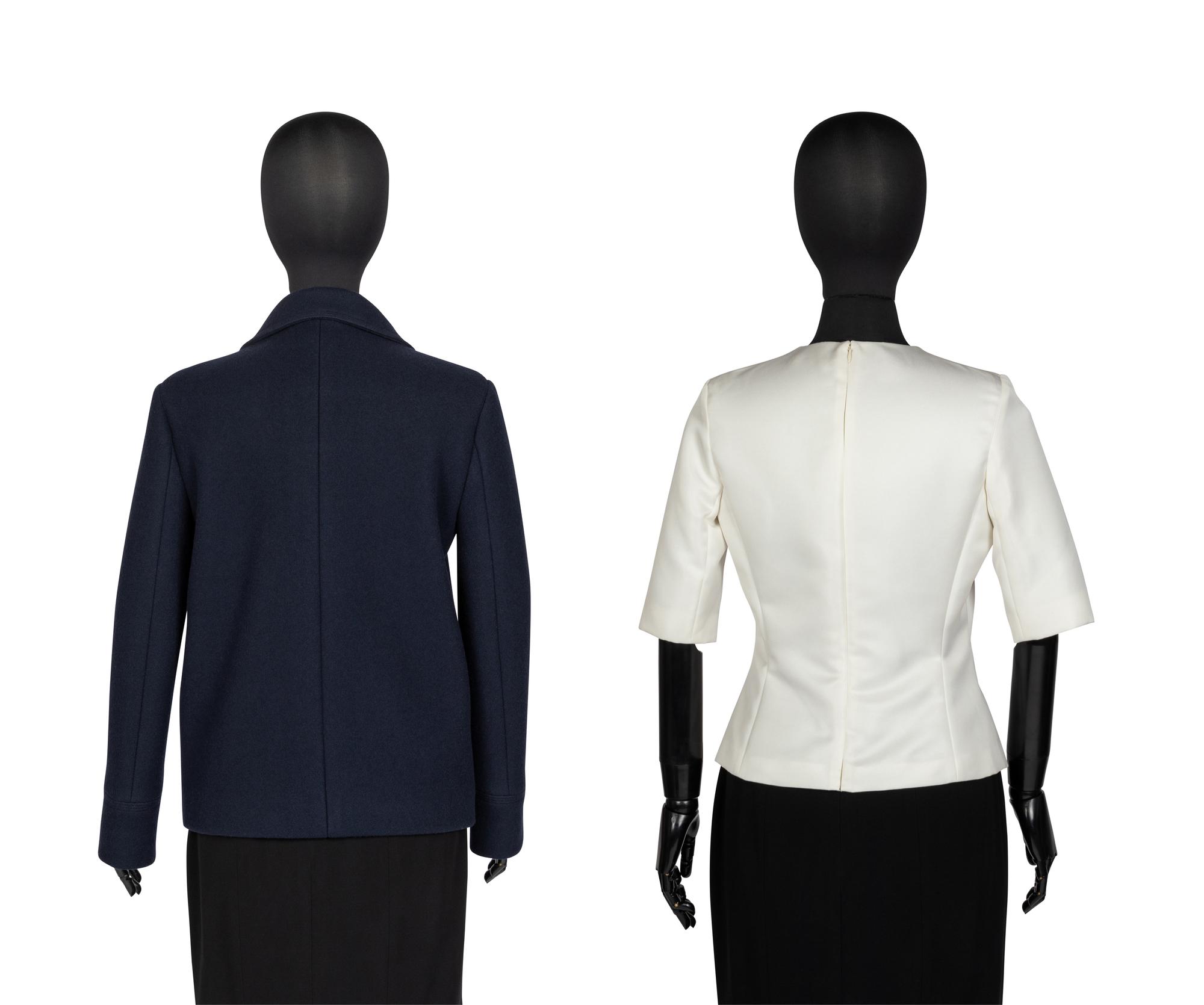 Maria Grazia for Christian Dior Pea Coat and Silk Top, 2020s
