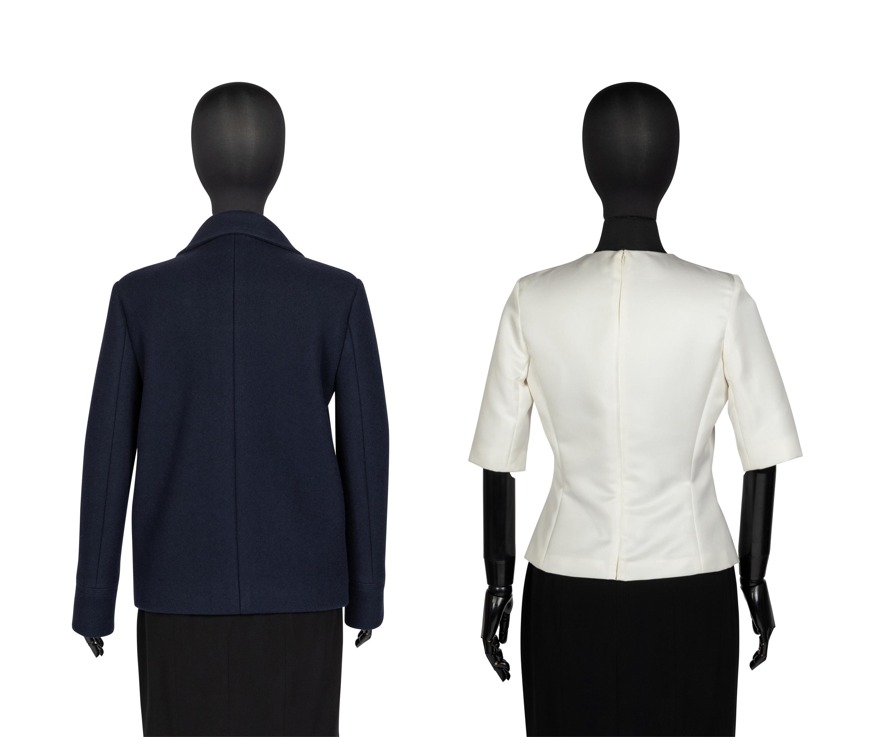Maria Grazia for Christian Dior Pea Coat and Silk Top, 2020s