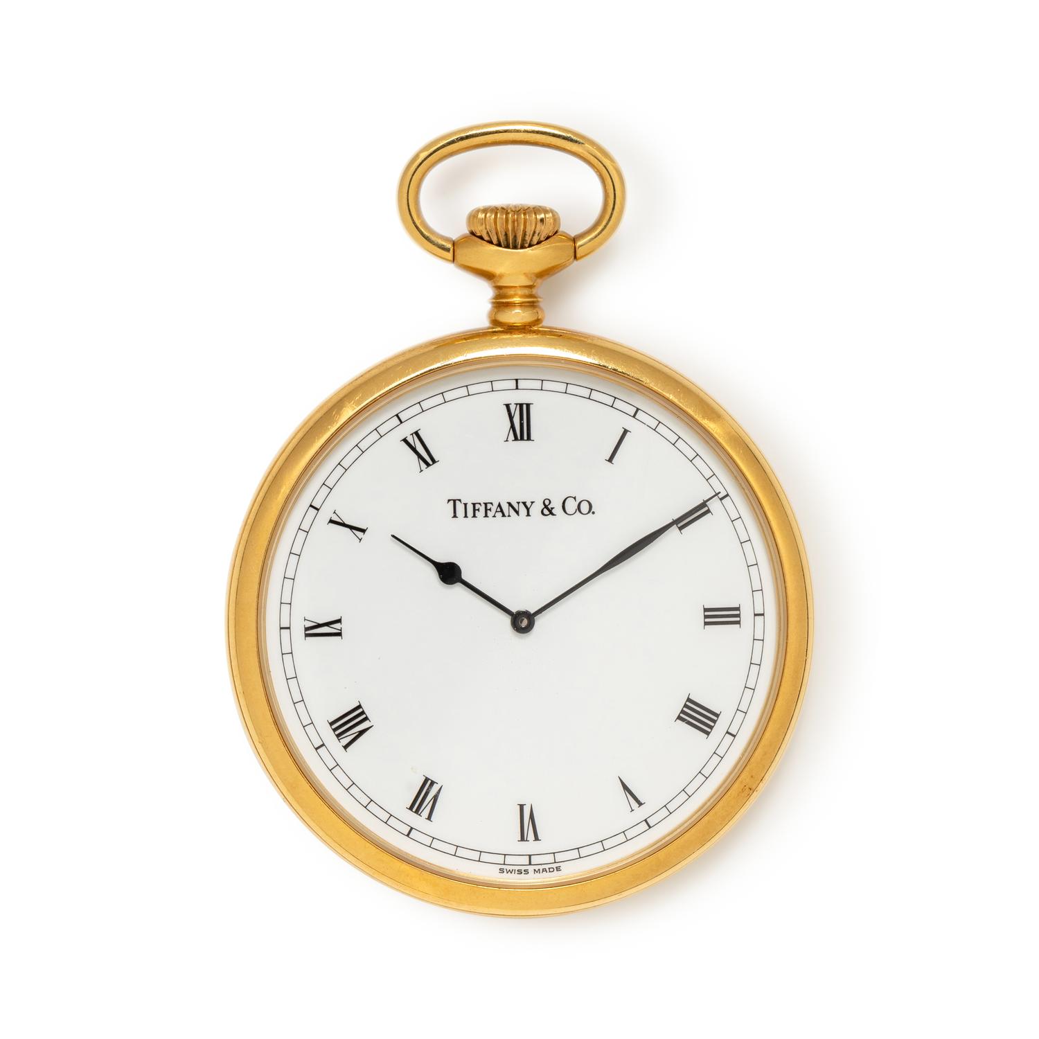 TIFFANY & CO., YELLOW GOLD POCKET WATCH