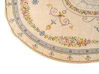 An Aubusson Style Oval Rug