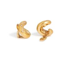 CHAUMET, YELLOW GOLD AND DIAMOND EARCLIPS