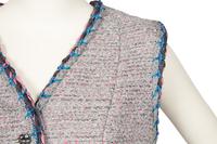 Chanel Silver Tweed Dress, 2010s