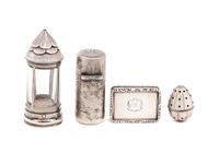 A Group of Four Silver Scent Articles