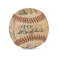 A 1942 St. Paul Stars Team Signed Autograph Baseball
