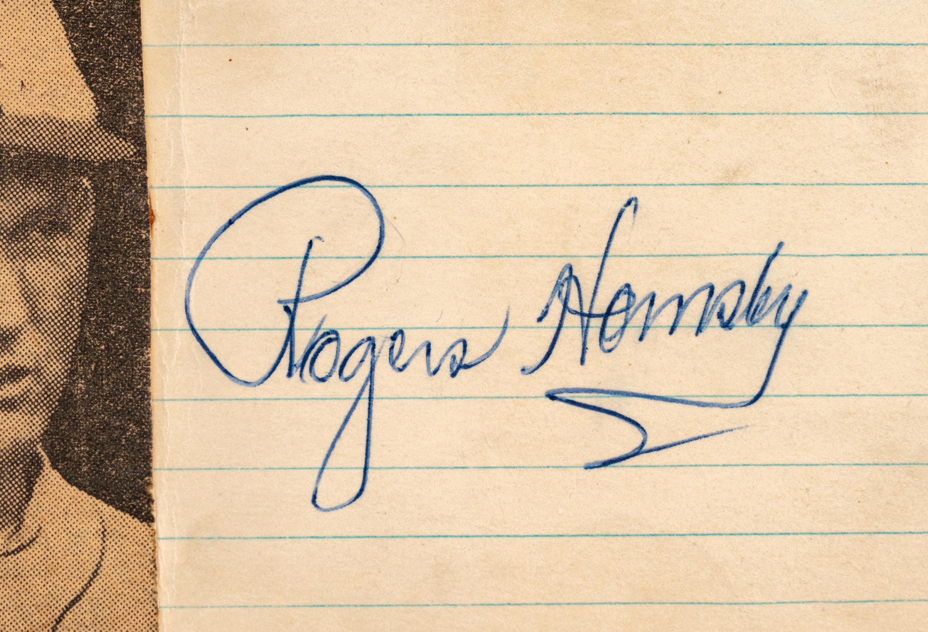 A Vintage Rogers Hornsby Signed Autograph Index Card (BAS Beckett Authentication Services Certified),