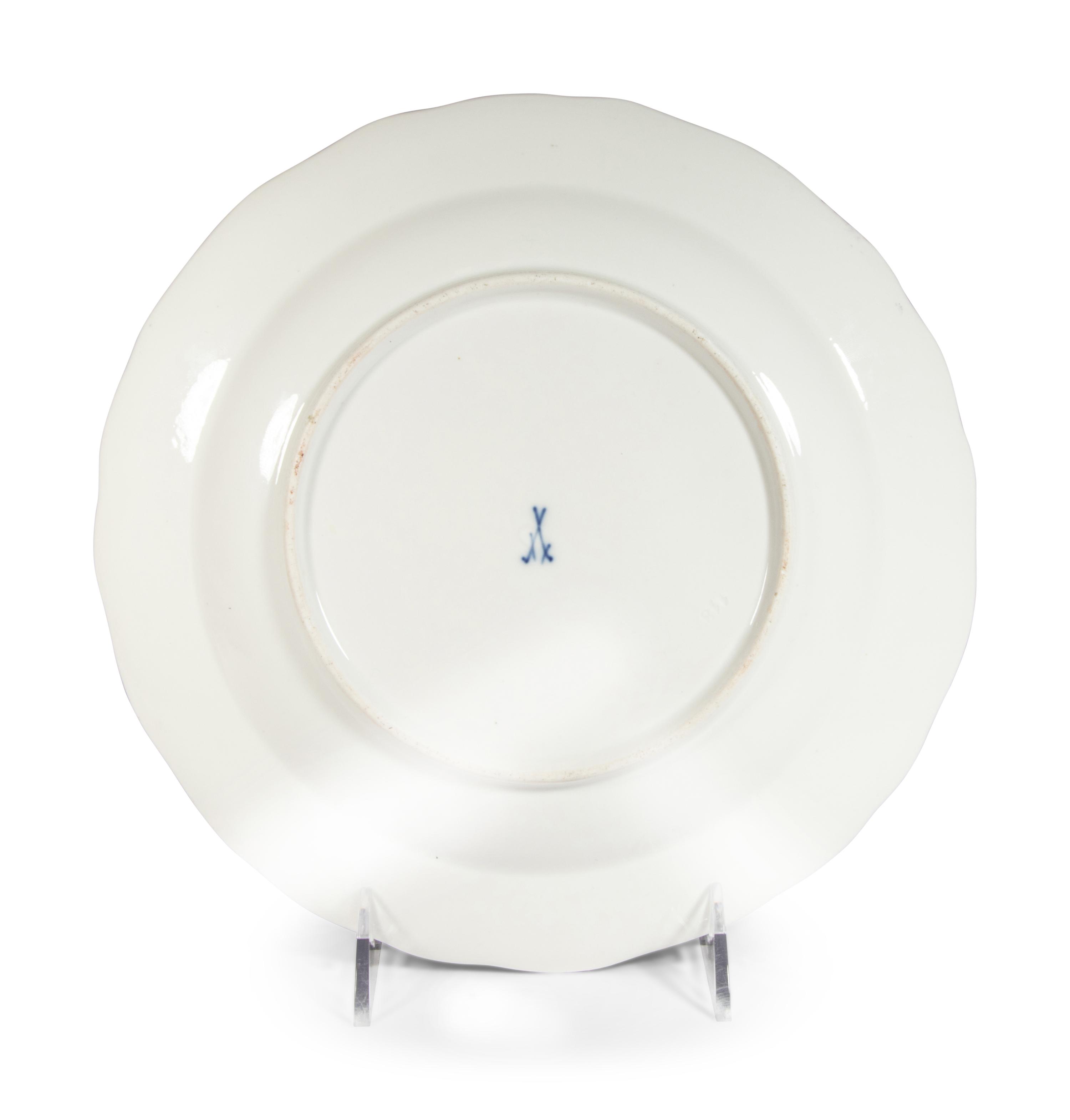 A Pair of Meissen Porcelain Plates