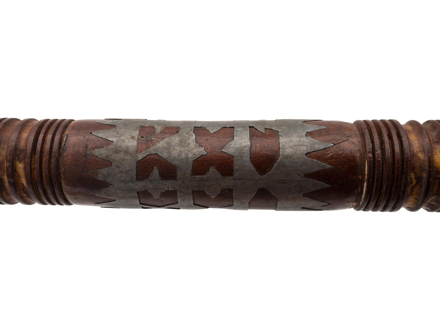 Anishinaabe Lance, with Pewter Inlay