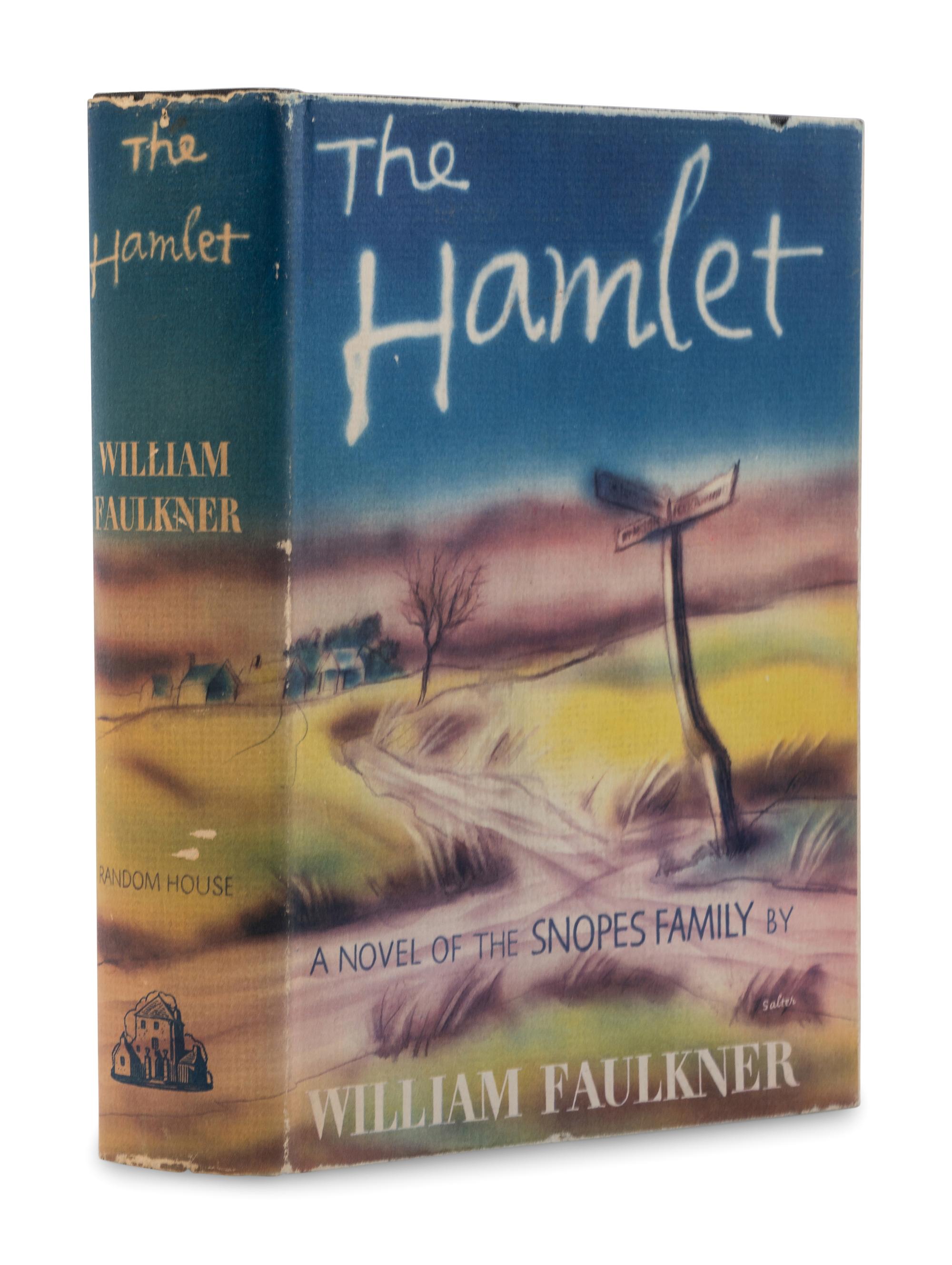 FAULKNER, William (1897-1962). [Snopes Trilogy]. The Hamlet . -- The Town . -- The Mansion . New York: Random House, 1940, 1957, 1960.