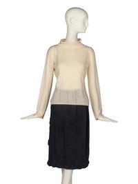 Two Chanel Sweaters and One Chanel Skirt with Belt
