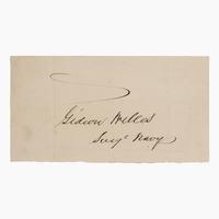 [U.S. Navy]. A near-complete collection of autographs from Secretaries of the United States Navy, 1798-1947.