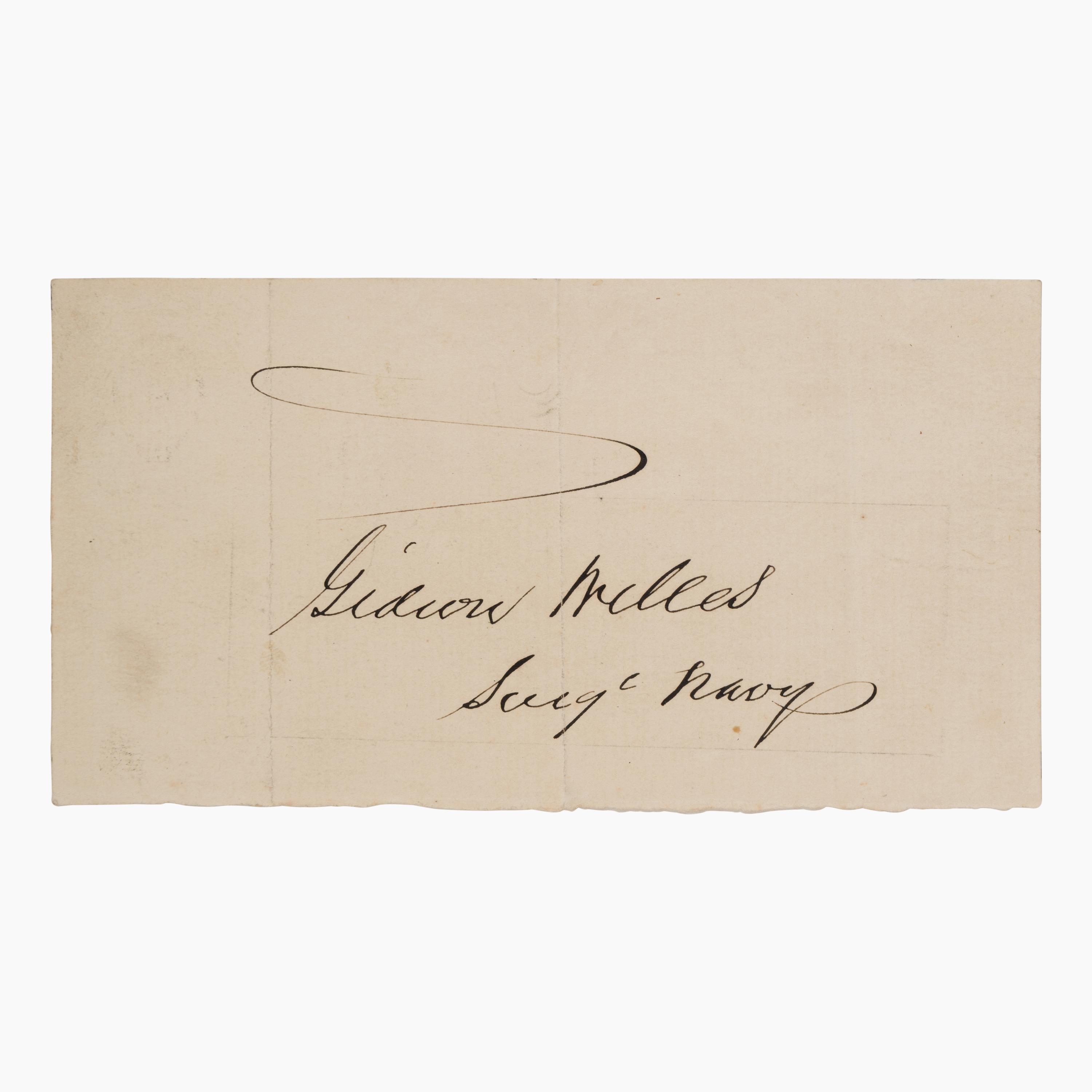 [U.S. Navy]. A near-complete collection of autographs from Secretaries of the United States Navy, 1798-1947.