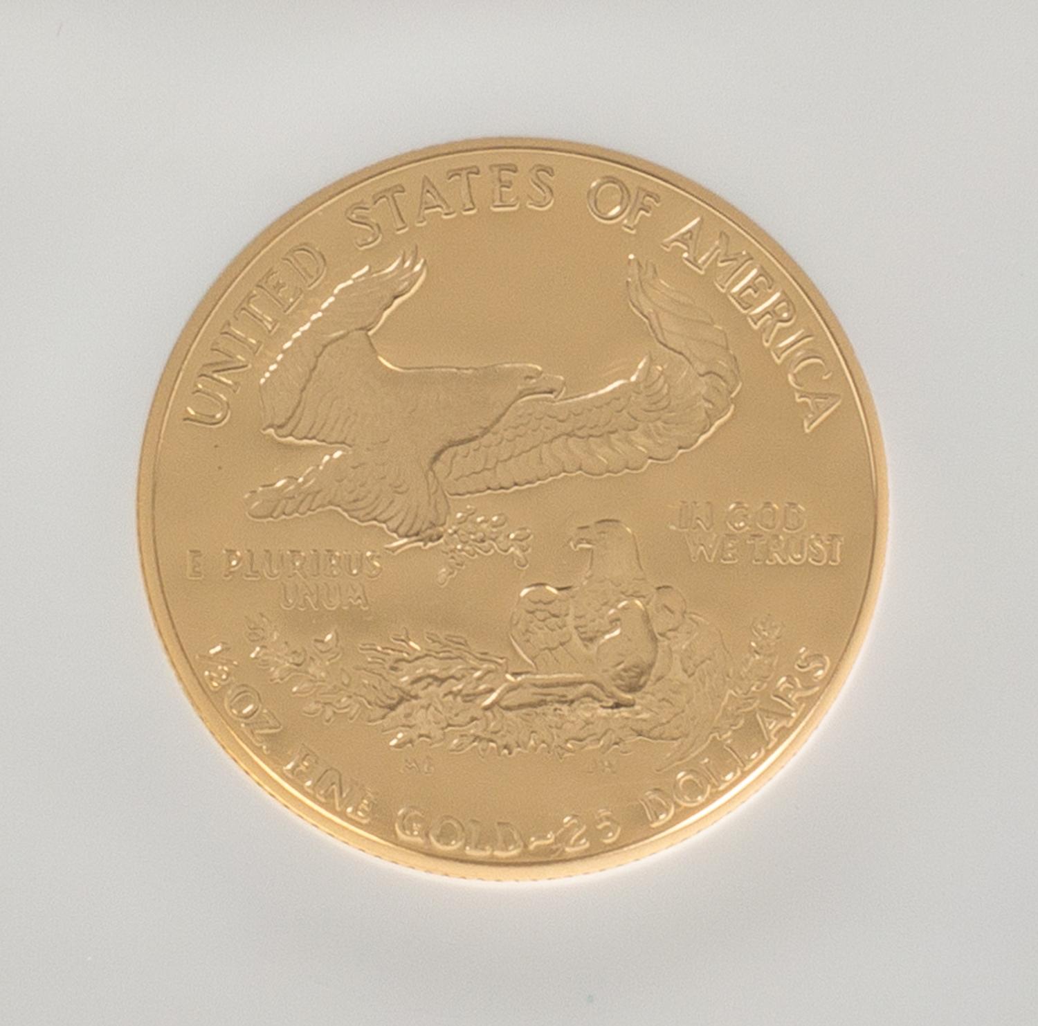 A United States 1990-P Eagle $25 Gold Proof