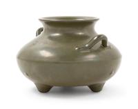 A Chinese Teadust Glazed Porcelain Jar