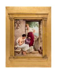 A Berlin (K.P.M.) Porcelain Plaque 9 1/2 x 7 1/2 inches. — 19TH CENTURY