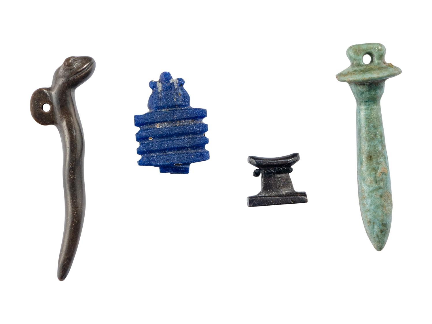 13 Egyptian Stone Amulets