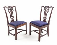 A Near Pair of Chippendale Mahogany Side Chairs Height 34 1/4 inches. — PHILADELPHIA, LATE 18TH CENTURY